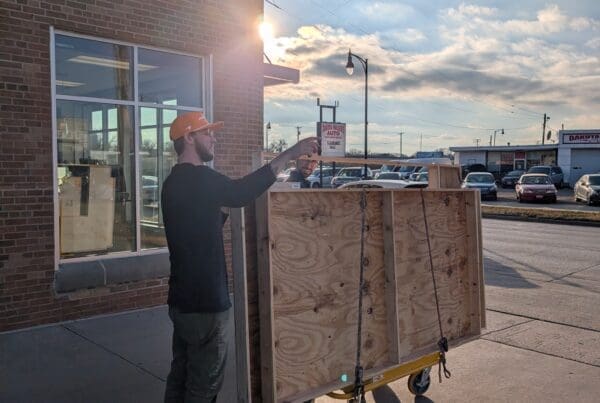 Lucas and Duncan roll part of the Kenyon Noble Know How set across 10th Street.